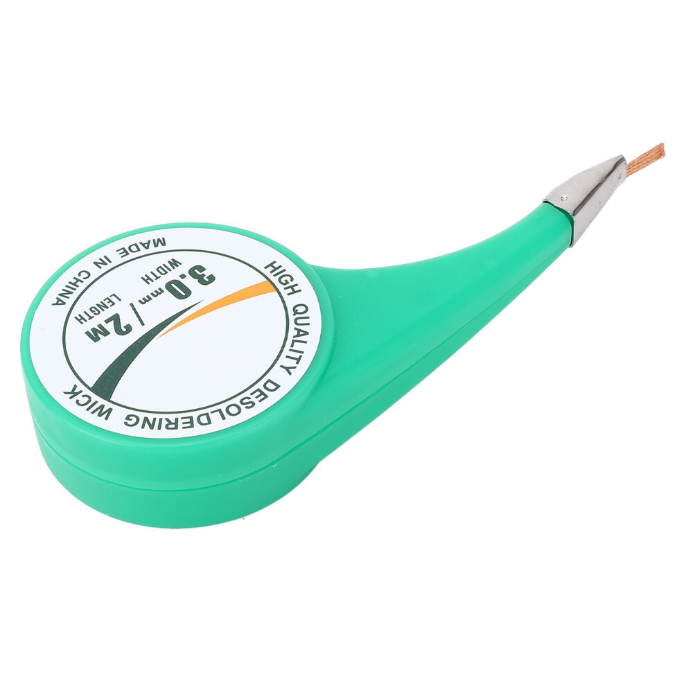 Brass Solder Wick Braid With Flux, 2M X 3.0Mm Pcb Desoldering Tool 4601390898626