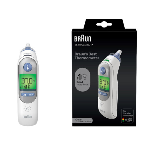 Braun Braun ThermoScan 7 Ear thermometer | Age Precision Technology | Colour|coded Digital