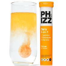 Phizz Electrolytes Multivitamin & Hydration Tablets | 20 Effervescent Rehydration Electrolyte Tablets