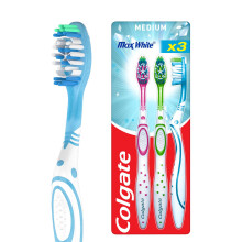 Colgate Max White Toothbrushes - Teeth Whitening Toothbrush with Polishing Star