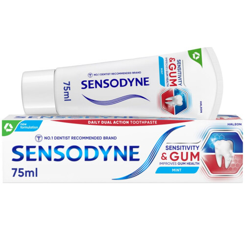 Sensodyne Sensodyne Toothpaste Sensitivity & Gum, Sensitive Toothpaste for Sensitive Teeth and Gum Problems, Mint Flavour, 75ml