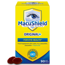 MacuShield Original Plus Capsules - 90-Day Pack, Eye Health Supplement* with Lutein Zeaxanthin and Meso-Zeaxanthin + Vitamin B2 (Riboflavin) which He