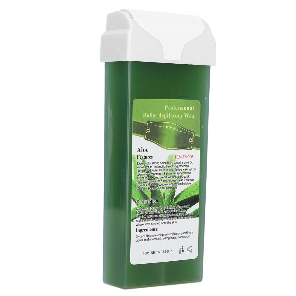 100g Hair Removal Wax Roll On for Body & Face, 14.5cm, Aloe