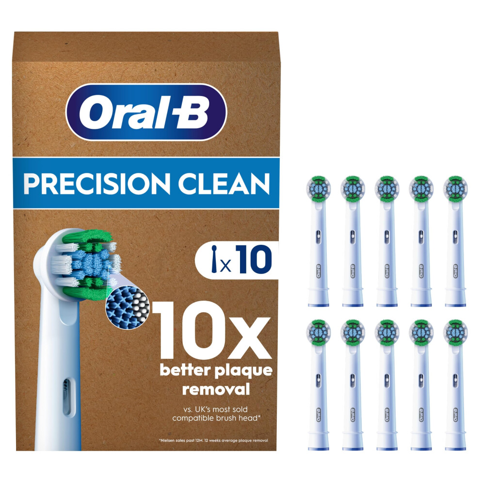 Oral-B Oral|B Pro Precision Clean Toothbrush Heads Pack Of 10 Counts Suitable For