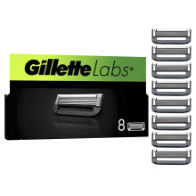 Gillette Labs Men's Razor Blades 8 Refills Heated Razor Blades Men with