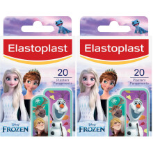 Elastoplast Disney Frozen Assorted Sizes (20 Pieces) Coloured First Aid Plasters for