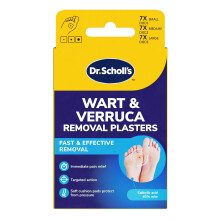 Dr. Scholl's Wart and Verruca Removal Plasters, Pack of 21, Fast and Effective V