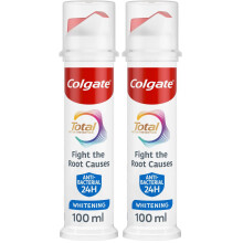 Colgate Total Active Prevention Teeth Whitening Toothpaste 100ml Pump Fights Root Causes