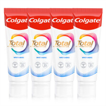 Colgate Total Whitening Toothpaste 4x100ml | Stronger 24-Hour Bacterial Defence* | Long-Lasting Active Protection* | Effectively removes Surface Stai