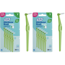 TePe Interdental Brush Angle Green 0.8mm/ISO 5 6pcs Plaque Remover Easy and
