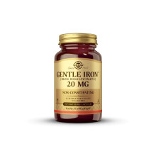 Solgar Gentle Iron (Iron Bisglycinate) 20 mg Vegetable Capsules | Pack of