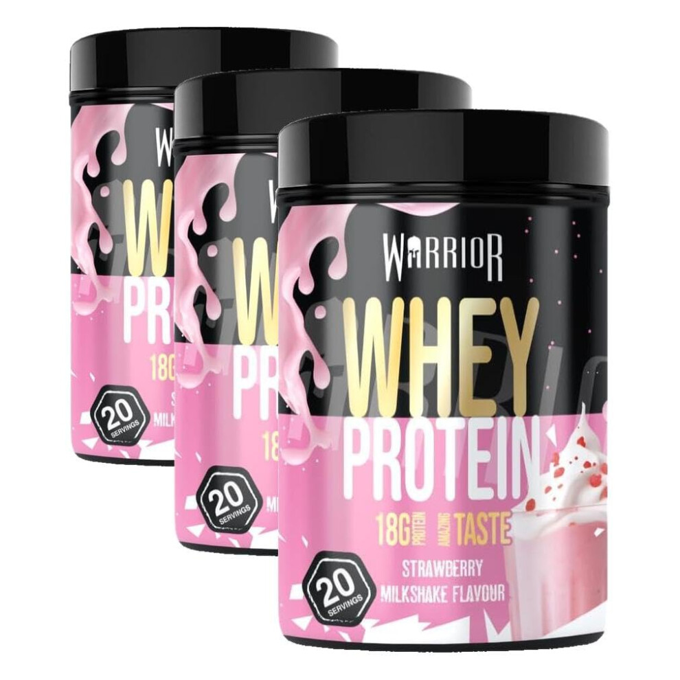 Warrior Whey Protein Powder 500G 20 Servings – High Protein Shake Supplement