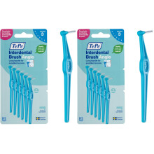 TePe Interdental Brush Angle Blue 0.6mm/ISO 3 6pcs Plaque Remover Easy and