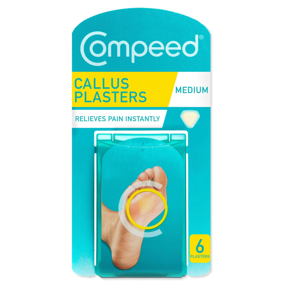 Compeed Callus Treatment Plaster 6 Pack | Hydrocolloid Gel For Natural Removal