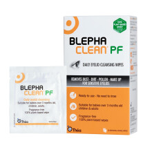 Blephaclean PF Daily Eyelid Wipes - Gentle Cleansing for the eyelids and skin around the eyes, Suitable for Babies (over 3 months old), children & ad