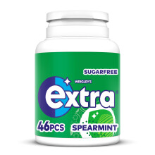 Extra Chewing Gum Bottle Sugar Free, Spearmint Flavour, 46 Pieces