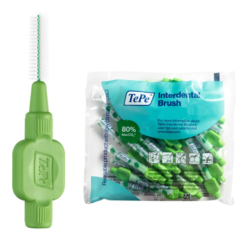 Tepe Tepe Green Interdental Brush 0.8mm 25 Pack