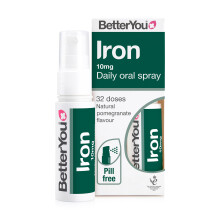 BetterYou Iron Supplement, High Strength Iron 10 Liquid Oral Spray for Men and Women, Fast-Acting to Support Energy & Immune System, Gentle on Stomac