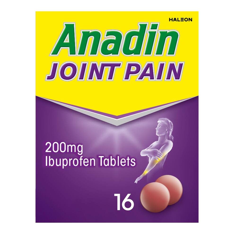 Anadin Joint Pain Relief Tablets, Ibuprofen Tablets - Pack Of 16