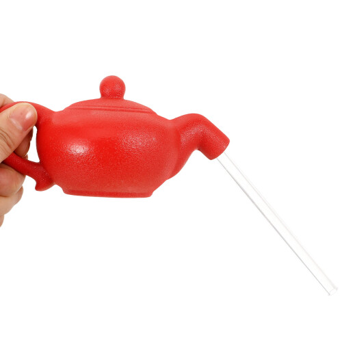 Ceramic Teapot Fountain Red 1 Set 2