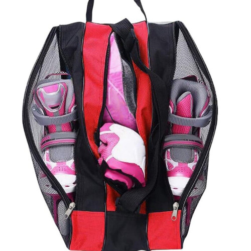 Roller Skate Bag Waterproof Oxford Cloth Tote Adjustable 2