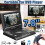 2X TV Portátil de 7,8 Polegadas para Casa Carro Leitor de DVD HD VCD CD MP3 HD EVD Player com TV / FM / USB / Função de Jogo - Plugue UE 5