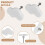 Knobs for Children'S Room, Pack of 28 Furniture Knobs, Drawer Handles, Decorative Cartoon Cloud Shape Drawer Knobs 4
