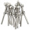 40 Pairs 1/8 Inch Cable Railing Kits 30 Degree Beveled Washer Threaded Stud Tension End Fitting Terminal for Decking 3