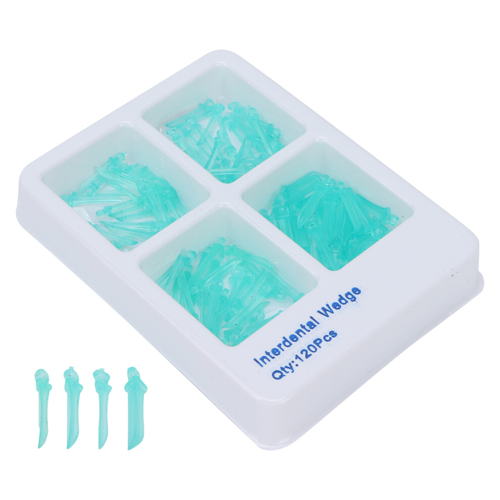 120pcs Disposable Plastic Interdental Wedges for Dental Fixing