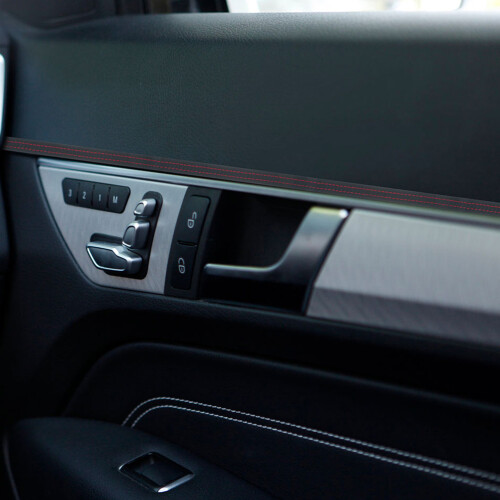 Zwarte PU Auto Sierstrip Interieur Deurafwerking Duurzaam 2