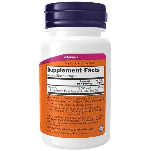 NOW Foods NOW Vitamin A 10,000 IU Eye & Immune 2