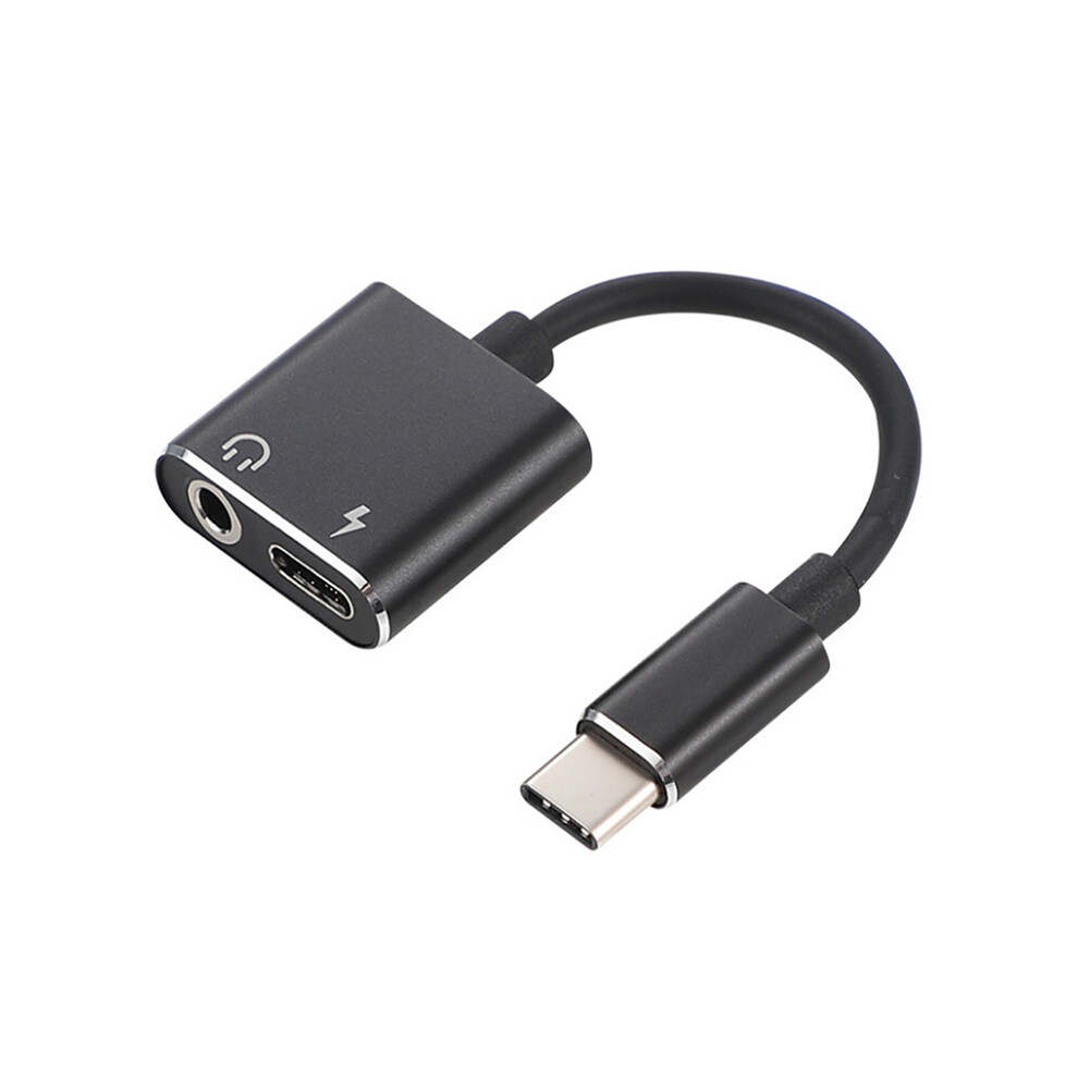 (Black) Type-C To 3.5Mm Audio Adapter Cable Black 6001832557087