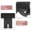 Comfortable Computer Chair Headrest Black Upholstered Neck Pillow 4