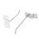 75 x Slatwall Single Hook Pin Shop Display Fitting Hanger Hanger 100mm 2
