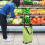 Green Wheeled Tote Bag Foldable 1 Pack 7