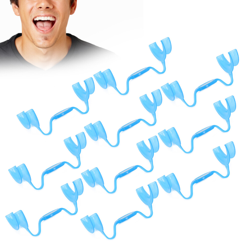 10pcs Blue M Shape Cheek Retractor Dental Mouth Opener ABS Orthodontic