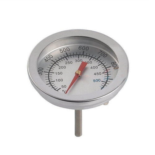 F/C rustfritt stål BBQ Grill bimetallisk termometer temperaturmåler 2