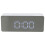unbranded Mirror Clock Digital Table Electronic Sleeper Alarm Student Child White 6