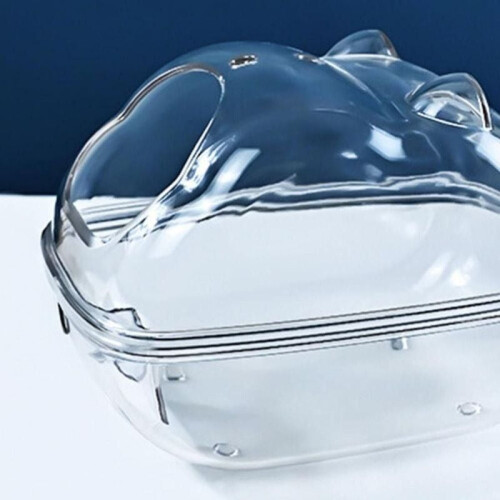 Transparent Plastic Small Bathtub Suitable for Hamsters Hamster Bathroom Hamster Sand Bath Mouse Box 2