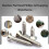 50Pcs M3x12mm Phillips Flat Head Self Tapping Screws, 304 Stainless Steel, Coarse Thread, compatible with Sharp Point 5