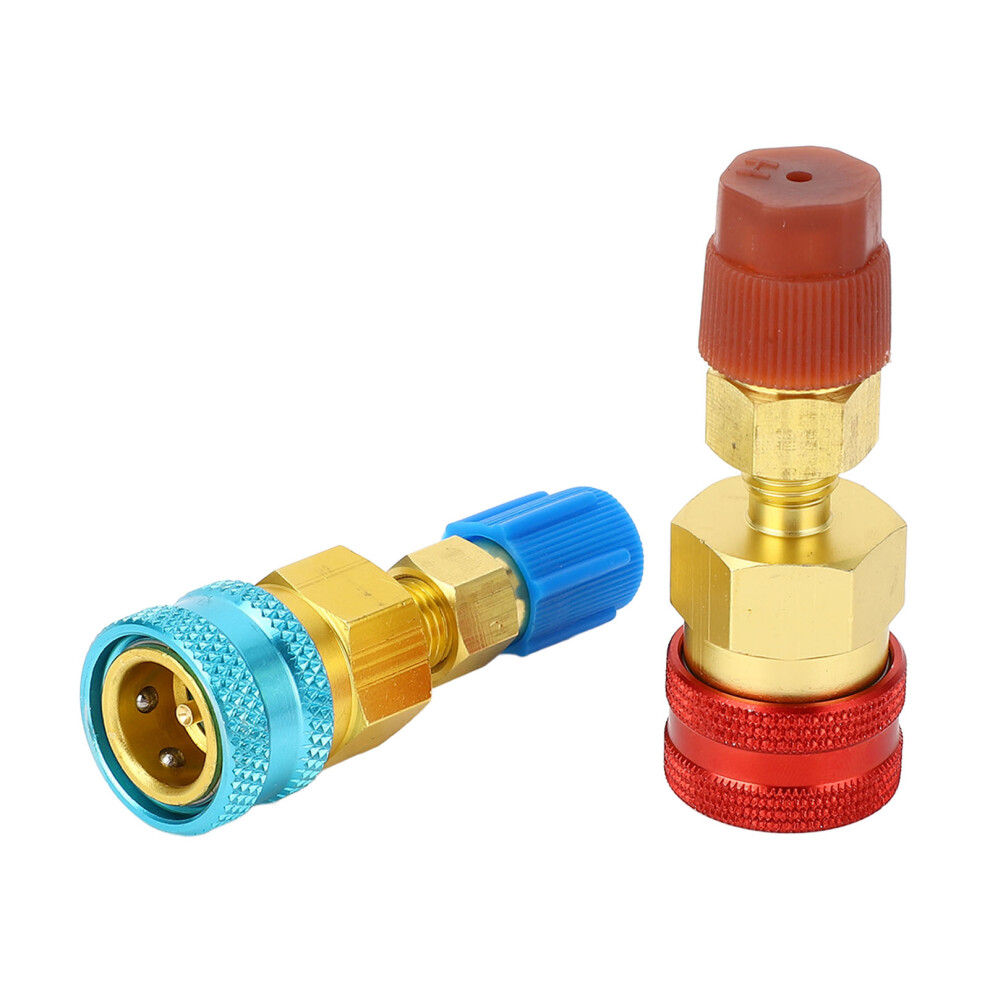 R1234yf Brass Quick Couplers Kit For Car Ac R134a Charging 4661390902655