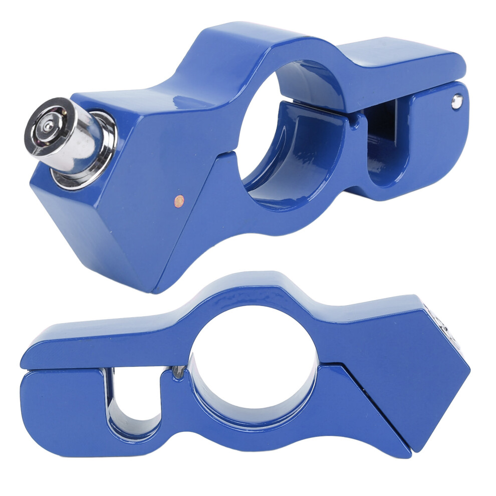 Aluminum Alloy Motorcycle Handlebar Lock For Atv Scooter Blue 7901390902772