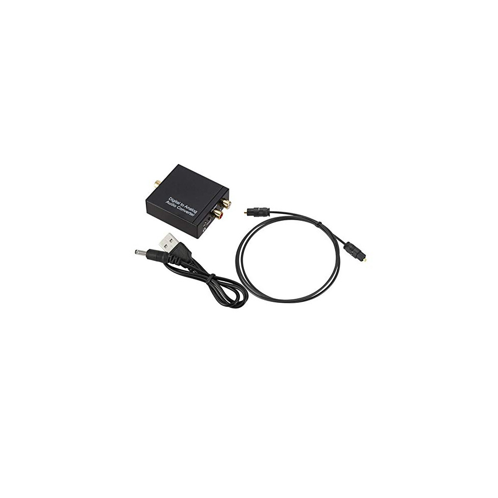 Digital To Analog Audio Converter With Dual Digital Inputs 24Bit Stereo Output Rca 3.5Mm 9073542752745