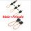 2 Pair Car Male+Female Plug Adapter Diagnostic Fiber Optic Bypass Loop Black Kit 4
