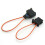 2 Pair Car Male+Female Plug Adapter Diagnostic Fiber Optic Bypass Loop Black Kit 5