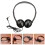 2pcs Headphone Earphone with 3.5mm Jack for Computer Guitar Gaming Headset 2