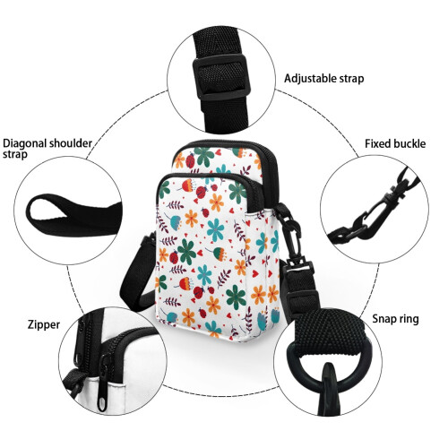 Μικρές τσάντες Crossbody με ρυθμιζόμενο λουράκι ώμου για εξωτερικά ταξίδια διακοπών, 2