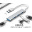 USB-hub Multiport Dock Multi-splitter USB Typ-A3.0 Hub-adapter för PC Mac 2