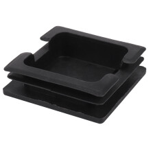 75mm x 75mm Plastic Square Caps Tube Pipe Inserts End Blanking 4 Pcs