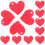 Wedding Seating Chart Heart Shape 3 Pieces 8